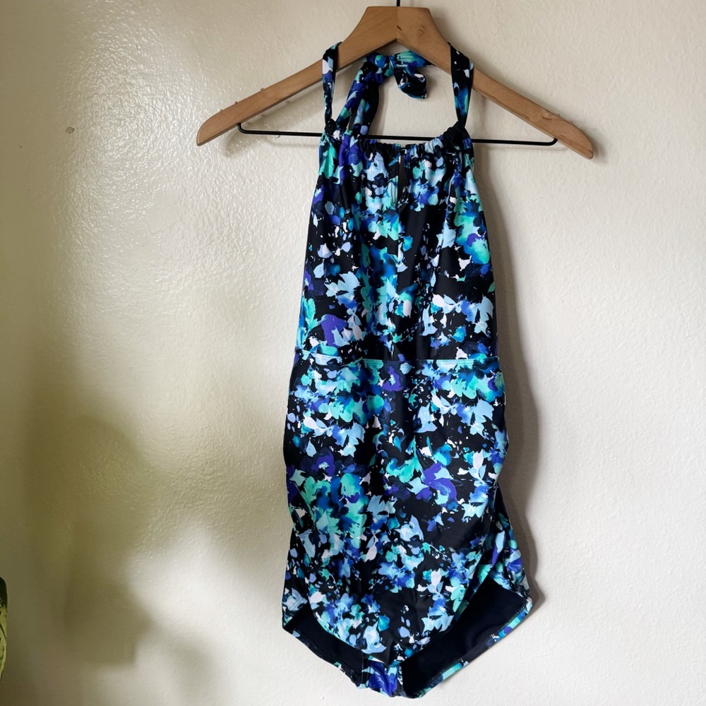 Speedo | Floral Halter One Piece Swimsuit